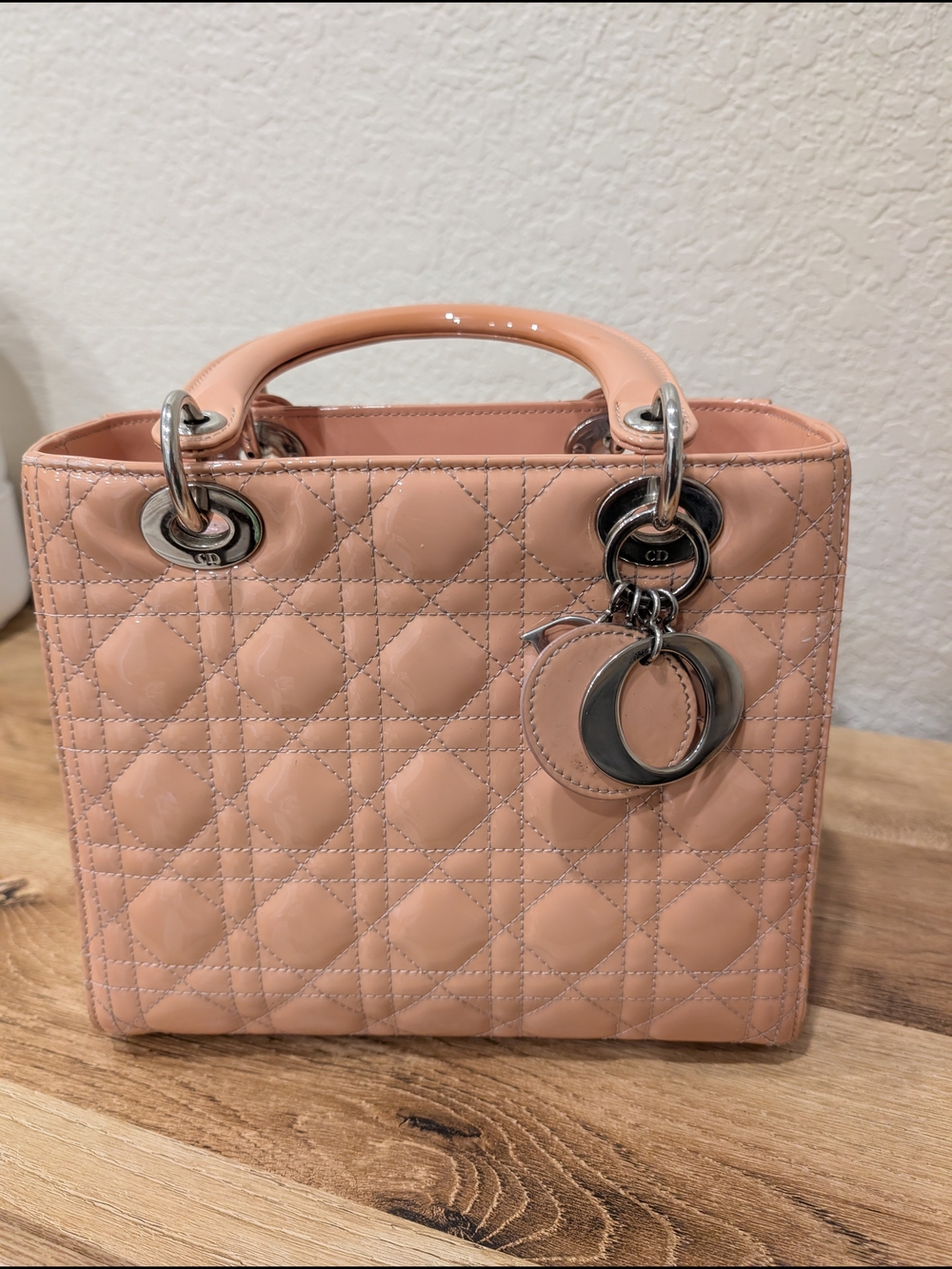 Dior Pink Quilted Lady Dior Top-Handle Satchel - Picture 5 of 10
